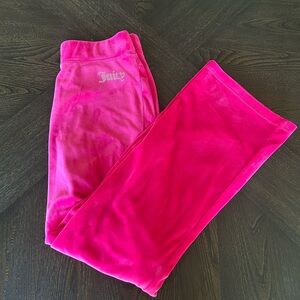 Juicy Couture Hot Pink Velour Lounge Pants Y2K